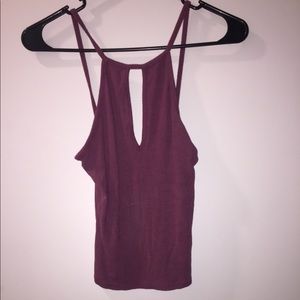 LA Hearts purple reversible tank top